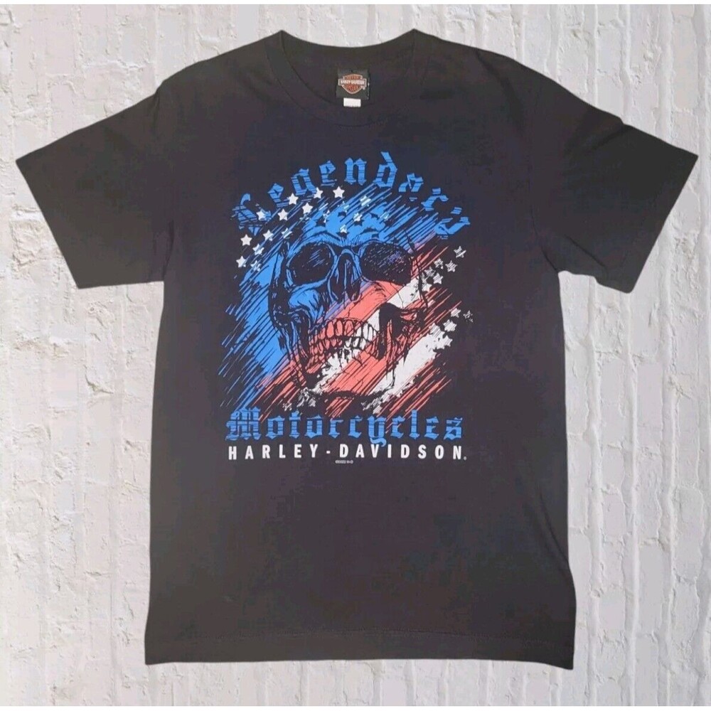 Harley Davidson Black Rocky Top Pigeon Forge Tennessee T Shirt Men MED Live Free